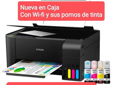 ⭐⭐ Impresora EPSON L3250 (Imprime,escanea, fotocopia)..Con wifi y sus pomos de tinta...Nueva en Caja - Img main-image