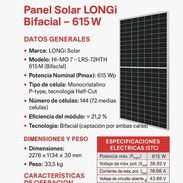 PANEL SOLAR LONGI 615 W 335 usd - Img 56491558