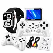 🎮⌚ SET HOT 5 — CONSOLA RETRO S10 + SMARTWATCH AMOLED 🔥 🎁 ¡DIVERSIÓN Y TECNOLOGÍA EN UN SOLO SET! 🕹️ 520 JUEGOS INS - Img 57812283