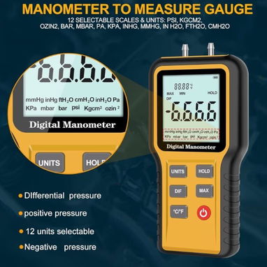 Manómetro Digital de Presión Diferencial | videojuegoshabana.com - Img 121928733