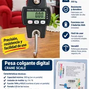 PESA COLGANTE DIGITAL PROFESIONAL 300 KG – CRANE SCALE – NUEVA - Img 57865161