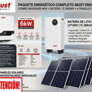 ⚡ KIT SOLAR – INVERSOR 6KW + BATERÍA 15KWH + 6 PANELES LONGI 620W – $4500 USD ⚡ - Img 58205604