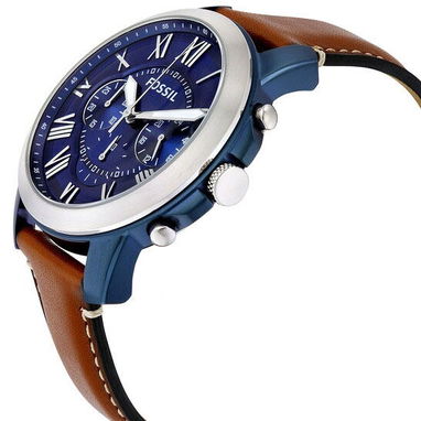 Reloj FOSSIL plataforma GRANT cronógrafo MOD. FS5151 cuarzo japonés caja: 44mm y manillas cuero legítimo - Img 111821893