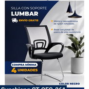 Silla con soporte lumbar negra - Img 57571786