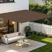 Toldo malla para sombra marrón 2×7m - Img 57409685