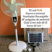 Ventilador Recargable 18” pulgadas de pedestal Gold Crow de 8 a 12 horas de uso ⚡️9 velocidades,12 piezas - Img 55379255