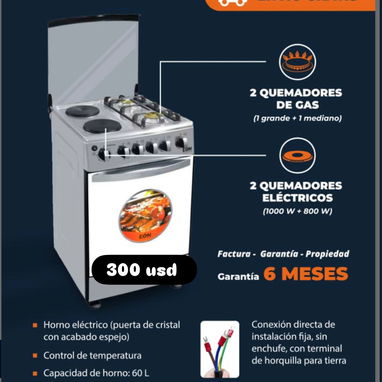 cocinas de gas, de inducción e infrarrojas. Nuevas con garantía - 4/6