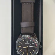 Reloj con pulsera de cuero marron, para hombre.Ideal para uso diario, ecemros casuales y formales - Img 55255912