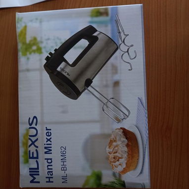 Batidora Eléctrica Milexus 250W Cuerpo Plástico Acero, Batidora Milexus 250W 120V 60Hz Botón Expulsión VPT# - 2/10