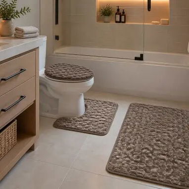Set de alfombras para baño (juego de 3 piezas) (CV) - Img 121037383
