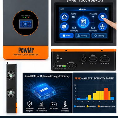 Inversores solares PowerMr    110/220 split phase  8KW / 12 KW - 3/4