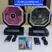 La Habana. 53584876 o 76471065 *Ventiladores Recargables......65 USD *Ventiladores Recargables(Incluye un BombilloRecarg - Img 56620437