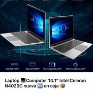 ‼️⭕️Laptop N4020C Computer 14.1" Intel Celeron NEW en caja 8gb ram 256gb ssd - Img 45520871