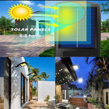 LÁMPARA SOLAR DE 120W RECARGABLE DE CONTROL REMOTO NEW CAJA ! - Img 125224487