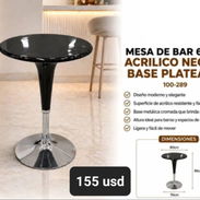 Mesa de bar, 2 colores. Tenemos también silla de bar - Img 57861276