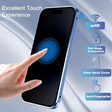 Funda magnética privacidad iPhone 15 Pro Max marco tit... | videojuegoshabana.com - Img 123847057