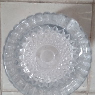 Bucaro de cristal de Bohemia, elegante tallado - Img 122236484