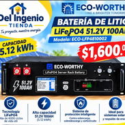 Batería de litio Eco Worthy 5.12 kw - Img 57744439