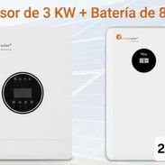 Inversor de 3 KW con Batería de 8 KW - Img 55474896