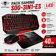 Pack GAMING SPIRIT OF GAMER teclado + ratón + alfombrilla - Img 56393895