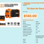 Planta de Soldar Eléctrica Finder 110-127V con Pinza Porta Electrodo Real VPT#-0430 - Img 55481714