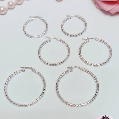 Argollas de Plata S925. LM joyería. El precio varía según el modelo - 3/7