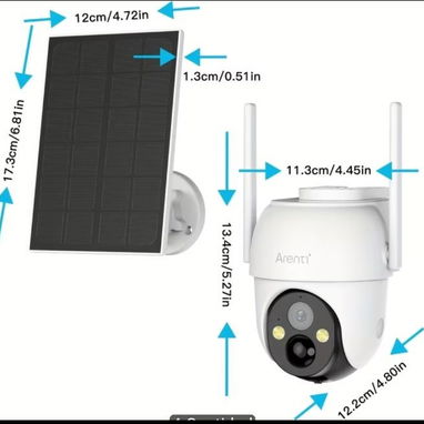 Camara de seguridad con panel solar - Img 124802310