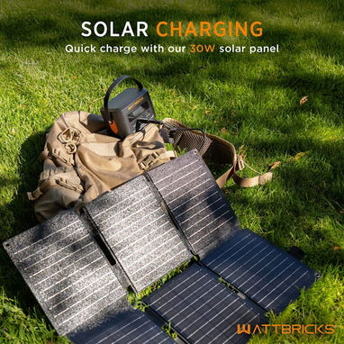 ESTACIÓN DE ENERGÍA PORTÁTIL WATTBRICKS H100B 99.2WH 100W + PANEL SOLAR PORTÁTIL ENVÍO DISPONIBLE + GARANTÍA - 5/6