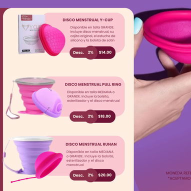 Copa menstrual Disco menstrual Vaso esterilizador - Img 115798108