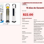 LÁMPARAS RECARGABLES MM- 2933 VPT#-0174 - Img 55220869