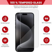 $15 usd Mica de Cristal Templado transparente y de privacidad para iPhone X al 17 Pro Max y S24 al S26 Ultra - Img 55749767