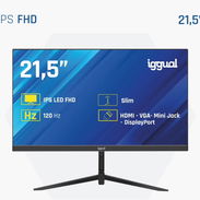 Monitor iggual 21.5-inch IPS FHD 1ms 120Hz VGA, HDMI, DP - Precio 100 usd - Img 57440852