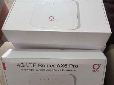 Router 4G /LTE Olax AX6 Pro. "LLEVA Tarjeta  SlM  (línea de movil)  No necesita una línea de teléfono fija,solo la SIM. - Img 64311412