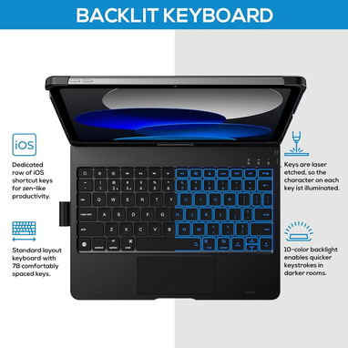 ⌨️ Typecase Funda con Teclado para iPad – Productividad Iluminada - Img 102641664