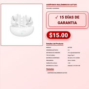 AUT205 Audífonos Inalámbricos Bluetooth 5.3 40 mAh Audífonos AUT205 Bluetooth 5.3 10 m Carga Tipo C VPT-0033 - Img 57967986