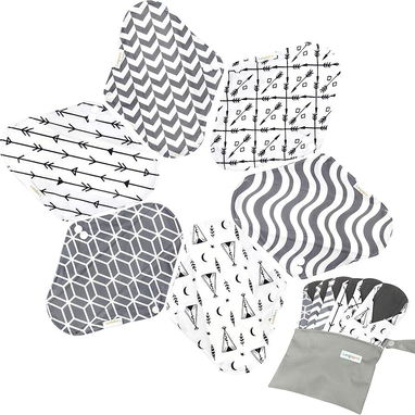 Intimas diarias protectores almohadillas ecológicas reutilizables de fibra de bambú y algodón - Img 116727282