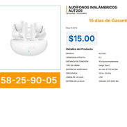 AUDÍFONOS INALÁMBRICOS AUT205 . - Img 57236485