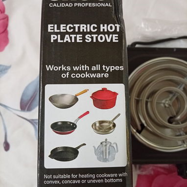 Cocinas electricas de una hornilla nuevas en su caja con 1000 watts de potencia y 5 temperaturas para cocinar a 8500cup - Img 124633205