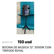 Bocina Royal de 3000w con trípode - Img 55538201