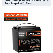 Batería Humsienk LiFePO4 12V 160Ah - Img 57533101