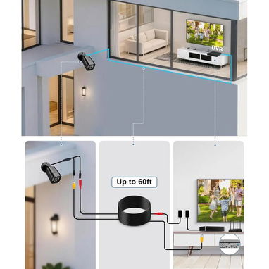 (X)  Sistema de cámaras de seguridad Aiwixen de 4 canales con DVR y 512 GB ADVR-4CH4C01  $142.79 - Img 126483103