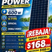 ☀️ PANELES SOLARES SUNPOWER 600W ⚡ Venta por unidad y por cantidad 🤑 - Img 57524016