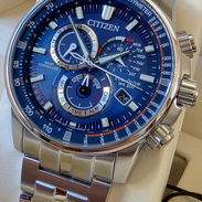 CB5880-54L citizen eco drive, radiocontrol AT, cristal zafiro, calendario perpetuo, wr 200 metros - Img 57861827