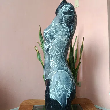 Torso femenino Ornamental. Arte con Rostros. - 4/4