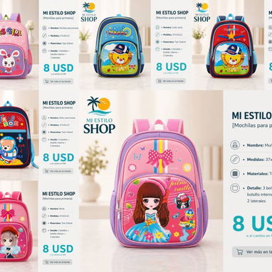 Mochilas y merenderos térmicos para todas las edades serv de mensajeria costo adicional - Img 124279071