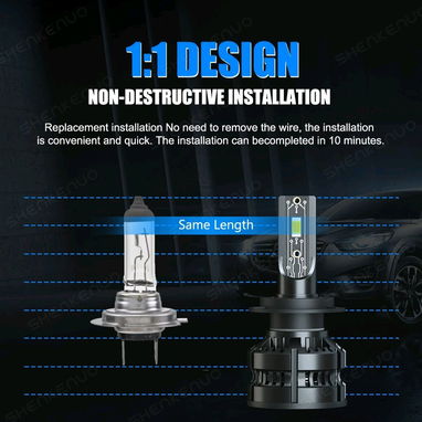 Bombillos led H7 chip CSP 350 - 4/4