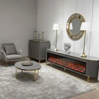 Mesa TV con chimenea Electrica - Img 121884258