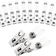 *Clips de credenciales* * Presillas de solapines * Metálicas * Modelo tipo caimán 🐊 * Pkt de 100 unidades *Precio - - Img 54924742