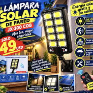 LÁMPARA SOLAR DE PARED JX-300 Watts COB - Img 57927643