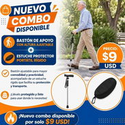 🦯 BASTÓN DE APOYO CON ALTURA AJUSTABLE + ESTUCHE PROTECTOR PORTÁTIL RÍGIDO - Img 56908366